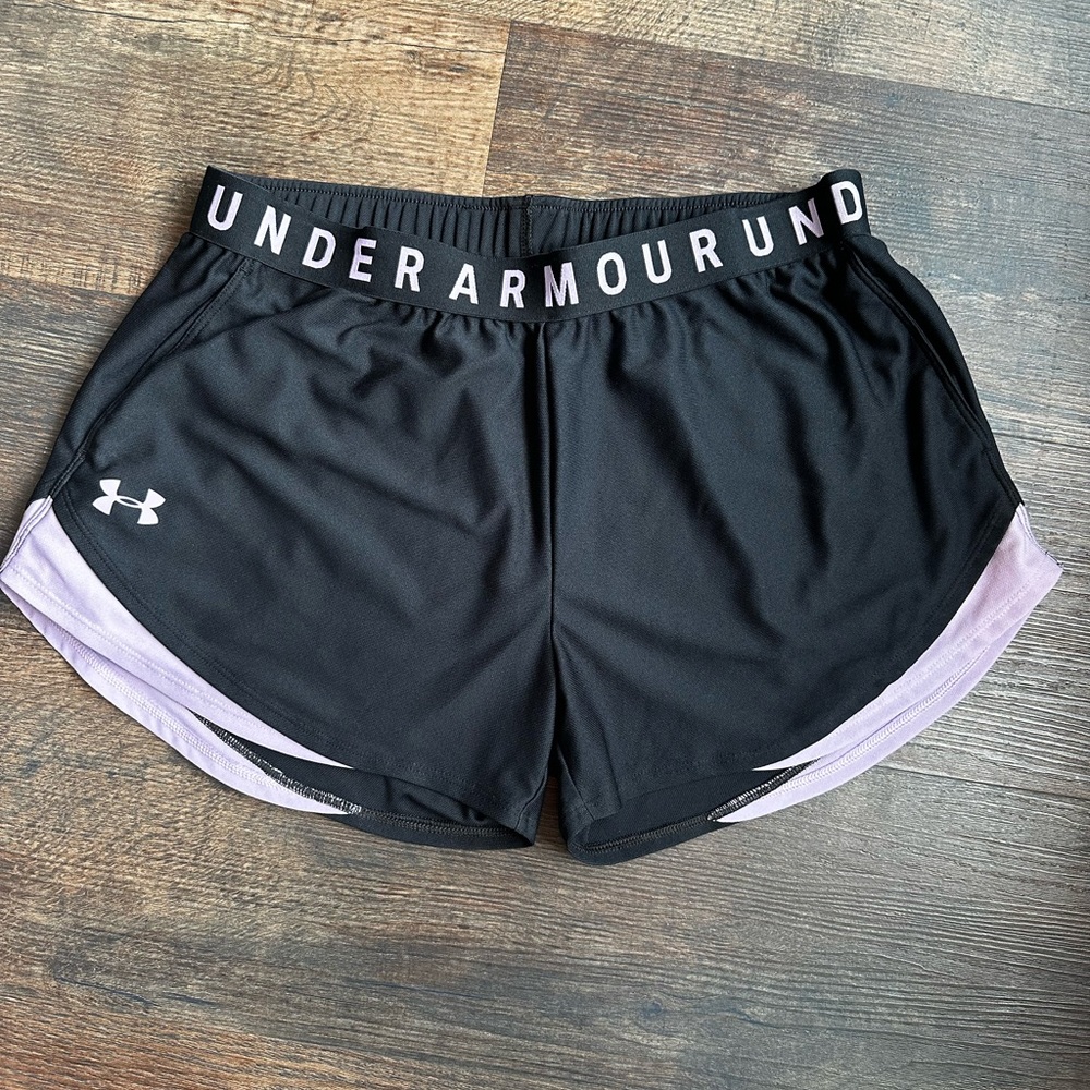 EUC Black and purple athletic shorts
